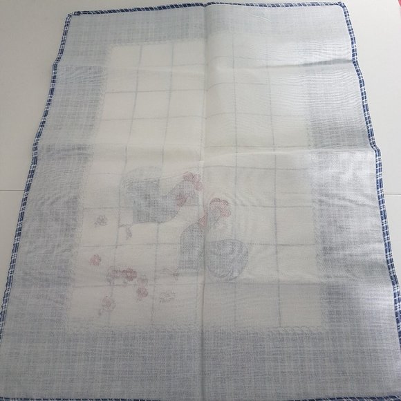 Portugal Colorful Tea Towel Kitchen Rooster 100% Cotton Birds Flowers Souvenir - Picture 3 of 9